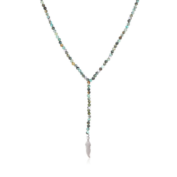 STONE DROP NECKLACE – GREEN