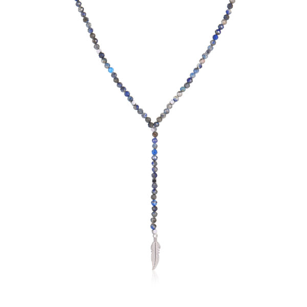 STONE DROP NECKLACE – BLUE